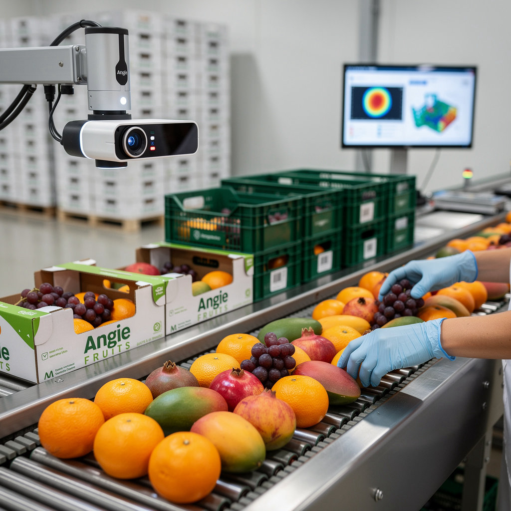Angie Fruits AI-integrated fruit packing facility with automated sorting and quality control technology in Singapore