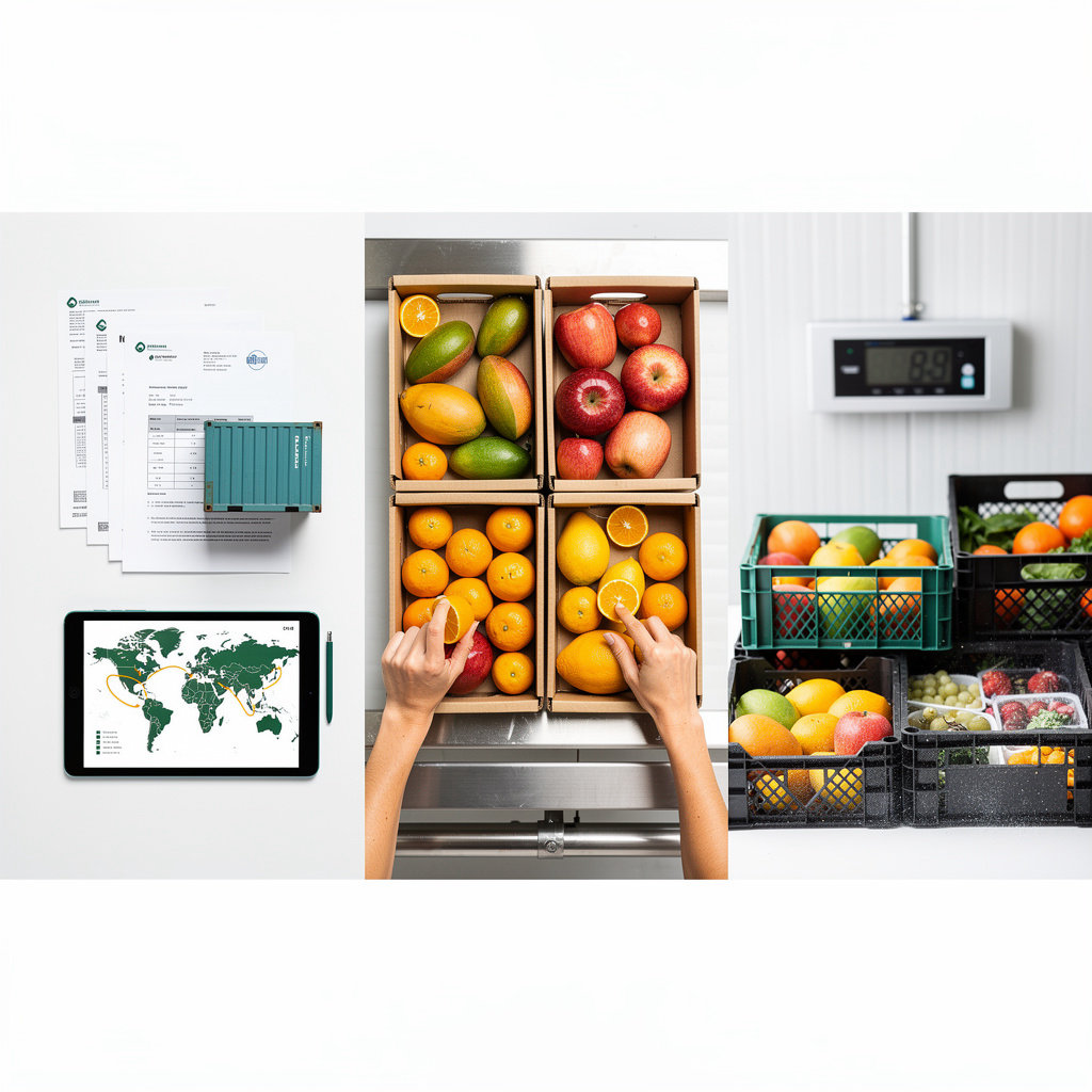 Angie Fruits professional cold storage and fruit packing logistics operations in Singapore